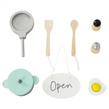 Load image into Gallery viewer, 2 in 1 Kids Wooden Pretend Cooking Playset Toy
