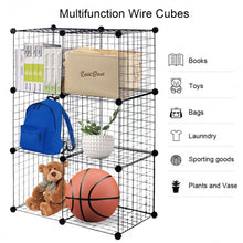 Load image into Gallery viewer, DIY 6 Metal Wire Free Standing Modular Storage Cubes
