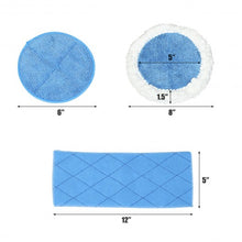 Load image into Gallery viewer, 5 Pack Electric Spin Mop Washable Microfiber Replacement Mop Pads
