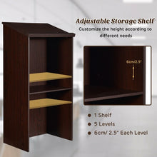 Load image into Gallery viewer, Wooden Floor Standing Podium Speaking Lectern
