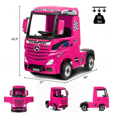 Load image into Gallery viewer, 12 V Mercedes Benz Actros Electric Kids Ride on Truck with Remote Control &amp; MP3
