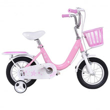 Load image into Gallery viewer, 16" Kids Bike Bicycle with Training Wheels and Basket -Pink
