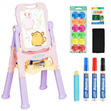 Load image into Gallery viewer, Kids Height Adjustable Double Side Magnetic Art Easel-Purple
