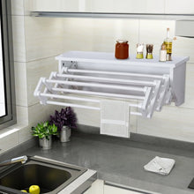 Load image into Gallery viewer, Wall-Mounted Folding Clothes Towel Drying Rack
