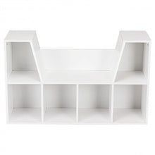 Load image into Gallery viewer, 6-Cubby Kid Storage Bookcase Cushioned Reading Nook
