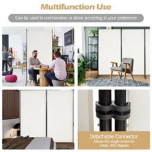 Load image into Gallery viewer, 3-Panel Room Divider Folding Privacy Partition Screen for Office Room-White
