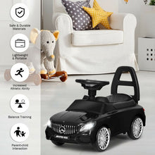 Load image into Gallery viewer, Licensed Mercedes Benz Kids Ride On Push Car-Black
