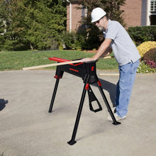 Load image into Gallery viewer, 660LBS Portable Clamping Sawhorse Work Bench
