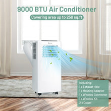 Load image into Gallery viewer, 10000 BTU Portable Air Conditioner with Dehumidifier and Fan Modes-White
