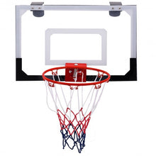 Load image into Gallery viewer, Over-The-Door Mini Basketball Hoop Includes Basketball &amp; Hand Pump
