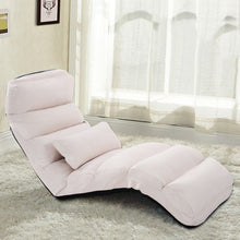 Load image into Gallery viewer, Stylish  Folding Lazy Sofa Chair with Pillow-Beige
