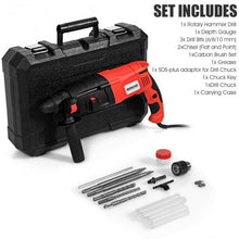 Load image into Gallery viewer, 1/2" Electric Rotary Hammer Drill with Bits &amp; Case
