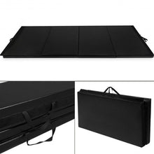 Load image into Gallery viewer, 4'x10'x2" Thick Folding Panel Gymnastics Mat-Black
