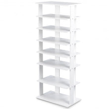 Load image into Gallery viewer, 7 Tiers Big Shoe Rack Wooden Shoes Storage Stand
