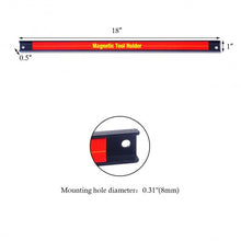 Load image into Gallery viewer, 6 Pcs 18" Magnetic Tool Holder Bar Organizer Storage Rack
