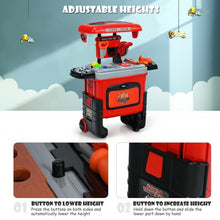 Load image into Gallery viewer, 2 in 1 Travel Suitcase Toy Tool Set with Height Adjustment

