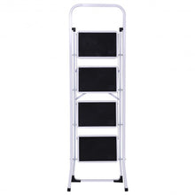 Load image into Gallery viewer, 4 Steps Folding Heavy Duty Steel Anti-slip Ladder
