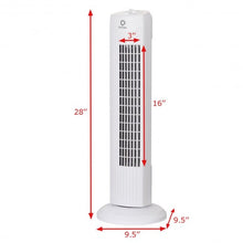 Load image into Gallery viewer, Fantask 35W 28" Quiet Bladeless Oscillating Tower Fan-White

