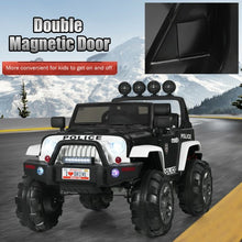 Load image into Gallery viewer, 12V Kids Spring Suspension Ride On Truck-Black &amp; White
