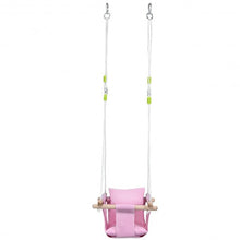 Load image into Gallery viewer, Indoor Outdoor Baby Canvas Hanging Swing-Pink

