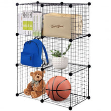 Load image into Gallery viewer, DIY 6 Metal Wire Free Standing Modular Storage Cubes

