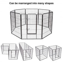 Load image into Gallery viewer, 40" 8 Metal Panel Heavy Duty Pet Playpen Dog Fence
