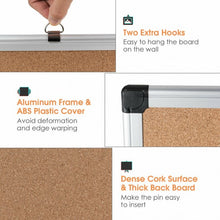 Load image into Gallery viewer, 44" x 32" Cork Notice Pin Board  with Aluminium Frame-2 Pack

