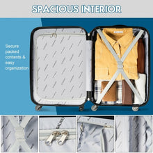 Load image into Gallery viewer, 18" ABS Lightweight Hardshell Luggage Suitcase with 4-Wheel-Black
