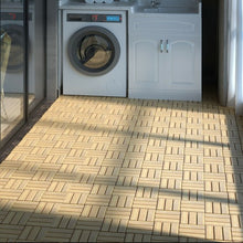 Load image into Gallery viewer, 10 PCS 12" x 12" Acacia Wood  Interlocking Check Deck Tiles
