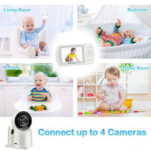 Load image into Gallery viewer, Security Video Baby Monitor with Tilt-Zoom Auto Camera
