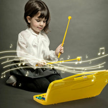 Load image into Gallery viewer, 25 Notes Kids Glockenspiel Chromatic Metal Xylophone-Yellow
