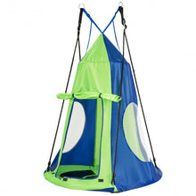 Load image into Gallery viewer, Kids Hanging Chair Swing Tent Set-Green
