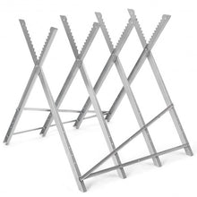 Load image into Gallery viewer, 220 lbs Heavy Duty Portable Foldable Steel Sawhorse
