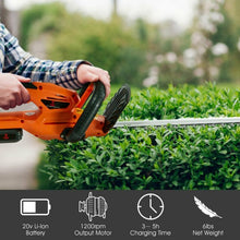 Load image into Gallery viewer, 20v Cordless Hedge Trimmer 24-Inch Dual Action Blade with Battery and Charger
