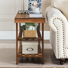 Load image into Gallery viewer, 3-Tier Bamboo Shoe Bench Storage Rack Organizer
