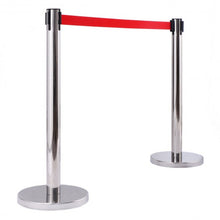 Load image into Gallery viewer, 6 Pcs Crowd Control Barrier Stanchion Posts Queue Belt
