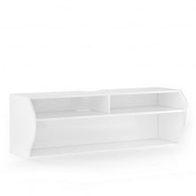 Load image into Gallery viewer, 48.5" 2 Tier Modern Wall Mounted Hanging Floating Shelf-White
