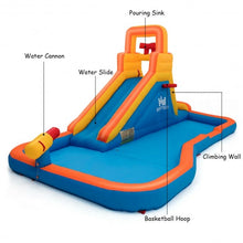 Load image into Gallery viewer, Inflatable Water Bouncer with Climbing Wall and Ball Hoop
