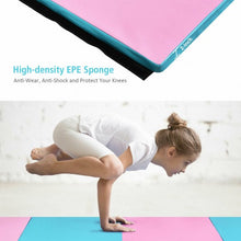 Load image into Gallery viewer, 8' x 4' x 2" Folding Gymnastics Tumbling Mat-Blue&amp;Pink

