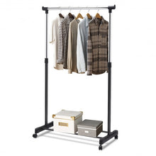 Load image into Gallery viewer, Adjustable Rolling Garment Rack Clothes Hanger
