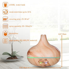 Load image into Gallery viewer, 235 ML Cool Mist Humidifier Ultrasonic Aroma Essential Oil Diffuser
