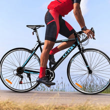Load image into Gallery viewer, 700C 21 Speed Quick Release Aluminum Road  Bike-Black

