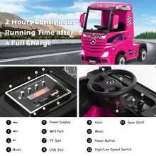 Load image into Gallery viewer, 12 V Mercedes Benz Actros Electric Kids Ride on Truck with Remote Control &amp; MP3

