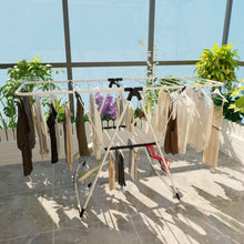 Load image into Gallery viewer, White Portable Laundry Clothes Storage Drying Rack
