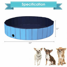 Load image into Gallery viewer, 63" Foldable Portable Leakproof Kiddie Bathing Tub-Blue

