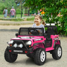 Load image into Gallery viewer, 12V Kids Remote Control Electric  Ride On Truck Car with Lights and Music -Pink
