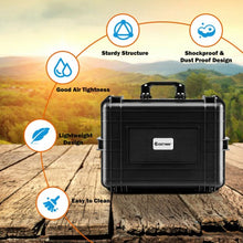 Load image into Gallery viewer, Weatherproof Shockproof Camera Lens Box w/ Customizable Foam
