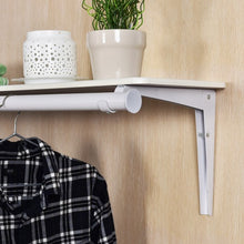 Load image into Gallery viewer, Wall Mounted Folding Home Hanger and Storage Shelf
