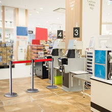 Load image into Gallery viewer, 6 Pcs Crowd Control Barrier Stanchion Posts Queue Belt
