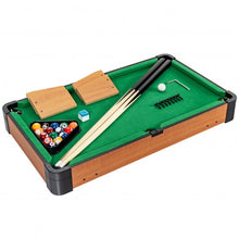 Load image into Gallery viewer, 24” Mini Tabletop Pool Table Set Indoor Billiards Table with Accessories
